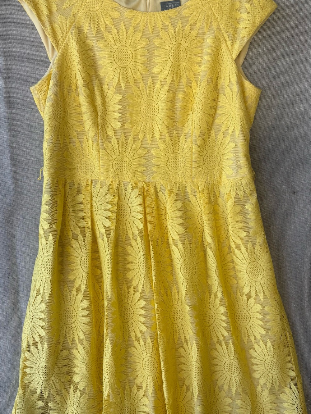 Rabbit Rabbit Rabbit Yellow Floral Lace Dress - Picture 2 of 7